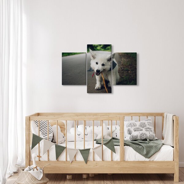 Slika bijelog psa (90x60 cm)