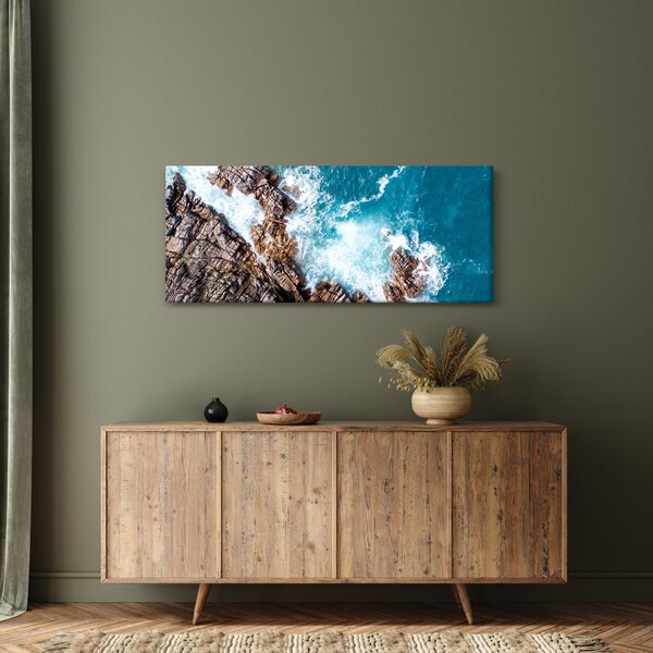 Slika stijena i mora (120x50 cm)