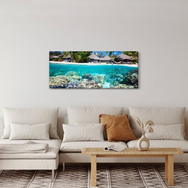 Slika plaže na tropskom otoku (120x50 cm)