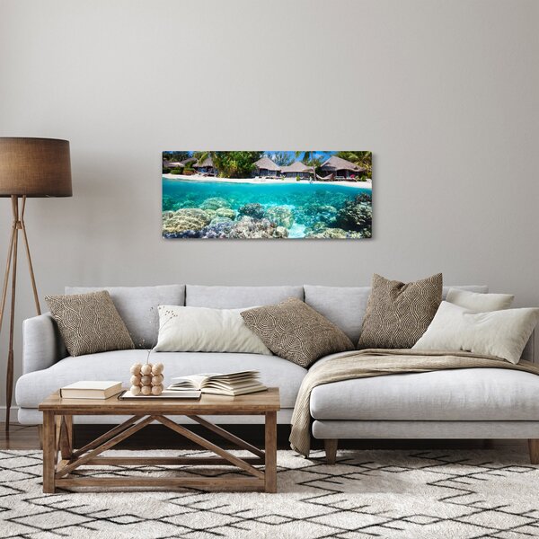 Slika plaže na tropskom otoku (120x50 cm)