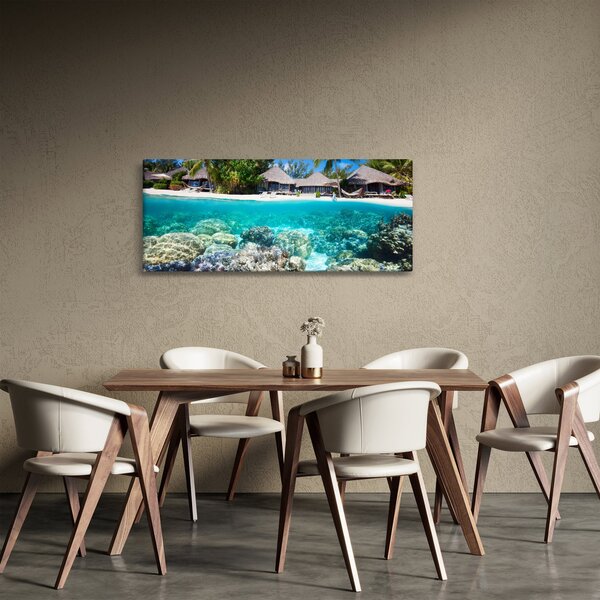 Slika plaže na tropskom otoku (120x50 cm)