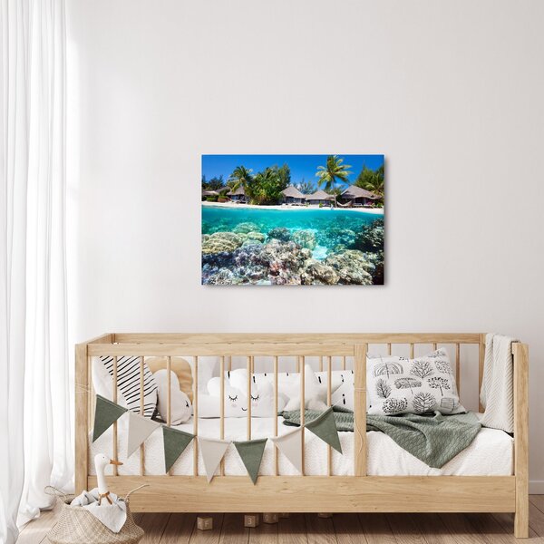 Slika plaže na tropskom otoku (70x50 cm)