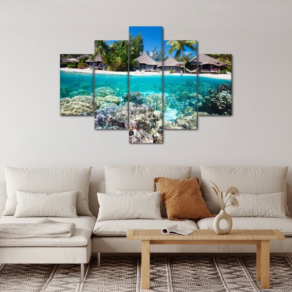 Slika plaže na tropskom otoku (150x105 cm)