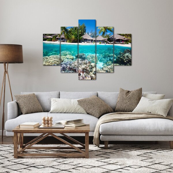 Slika plaže na tropskom otoku (150x105 cm)