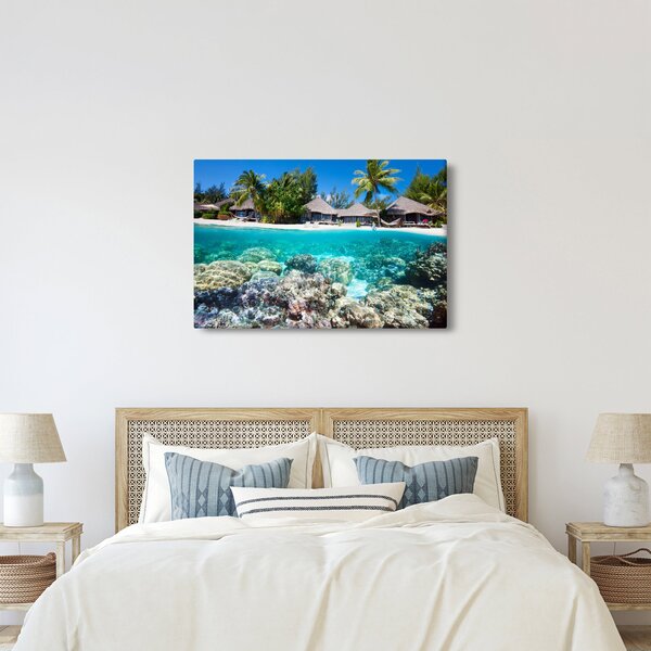 Slika plaže na tropskom otoku (90x60 cm)