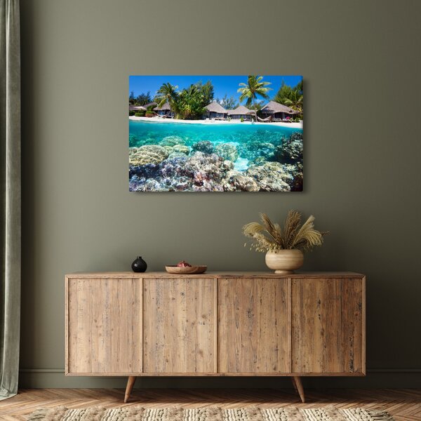 Slika plaže na tropskom otoku (90x60 cm)