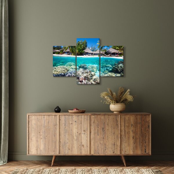 Slika plaže na tropskom otoku (90x60 cm)