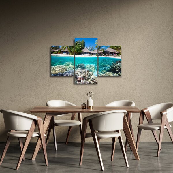 Slika plaže na tropskom otoku (90x60 cm)