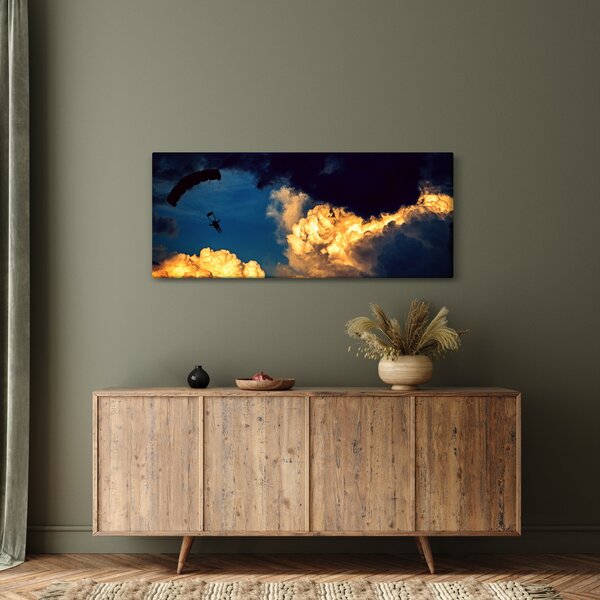 Slika padobranca u oblacima (120x50 cm)