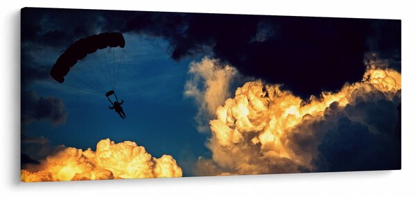 Slika padobranca u oblacima (120x50 cm)