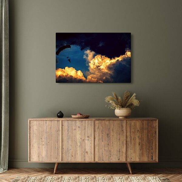 Slika padobranca u oblacima (90x60 cm)