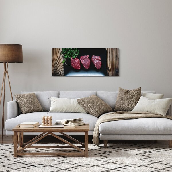 Slika mesa na tanjuru (120x50 cm)
