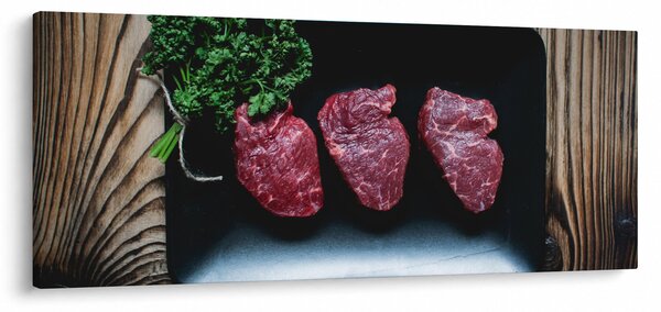 Slika mesa na tanjuru (120x50 cm)