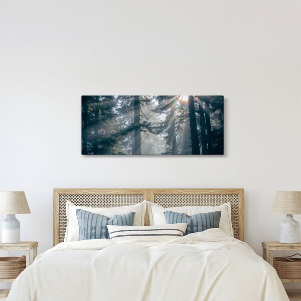 Slika drveća sa sunčevim zracima (120x50 cm)