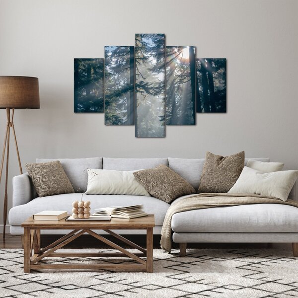 Slika drveća sa sunčevim zracima (150x105 cm)
