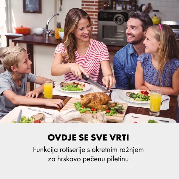 Klarstein AeroVital Cube Chef Friteza na vrući zrak 1700 W 14 litara 16 programa gornje i donje grijanje