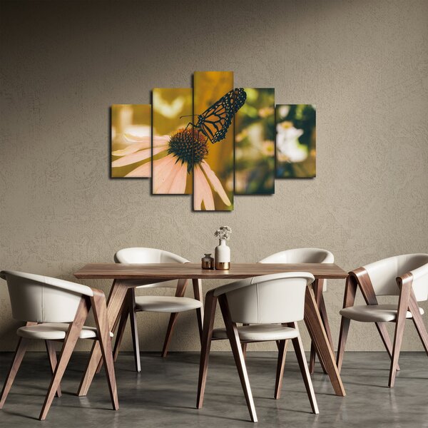Slika leptira na cvijetu (150x105 cm)