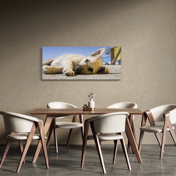 Slika ležećeg psića (120x50 cm)