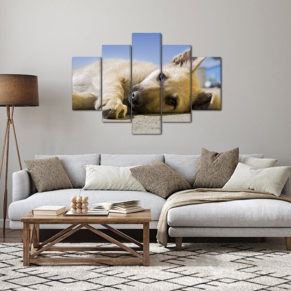 Slika ležećeg psića (150x105 cm)