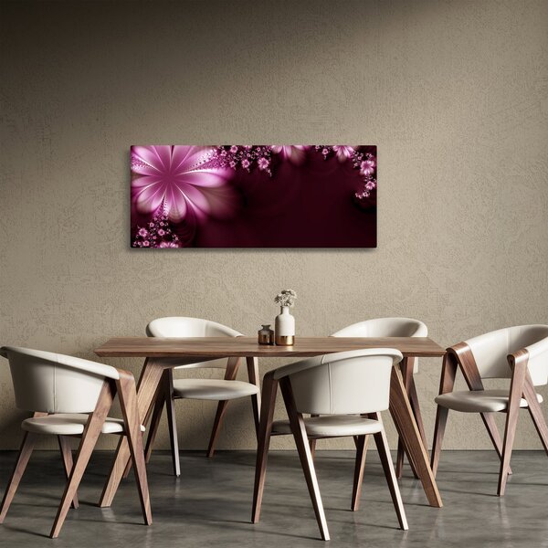 Slika apstrakcije - cvijeće (120x50 cm)