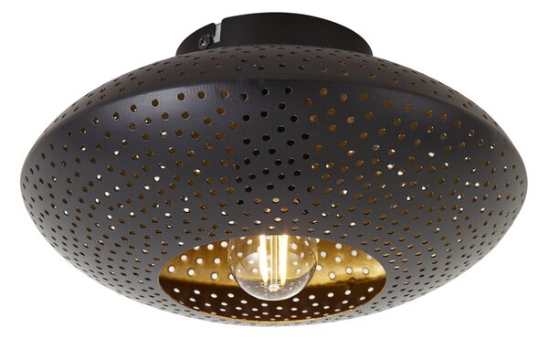 Orijentalna stropna svjetiljka crna sa zlatom 25 cm - Radiance