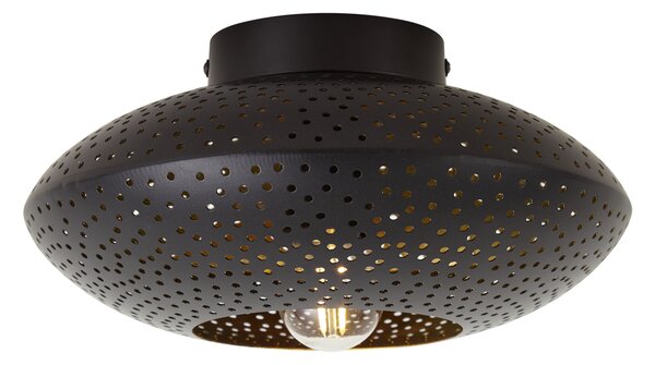 Orijentalna stropna svjetiljka crna sa zlatom 25 cm - Radiance