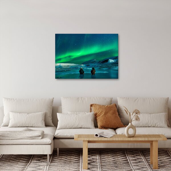 Slika ljudi pri polarnoj svijetolosti (70x50 cm)