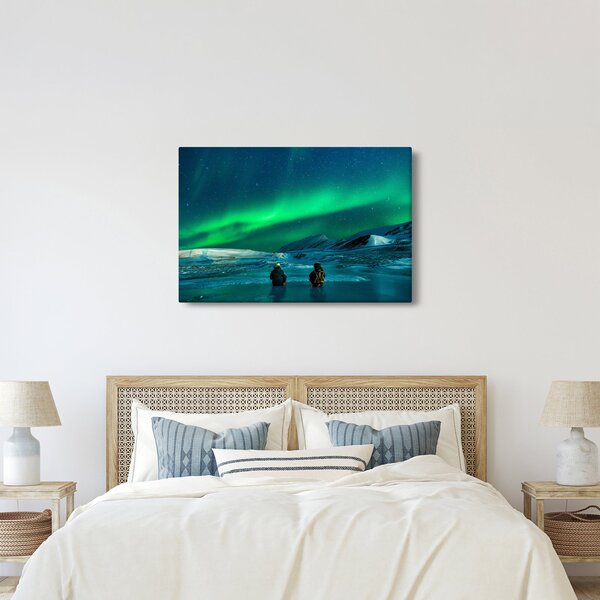 Slika ljudi pri polarnoj svijetolosti (90x60 cm)
