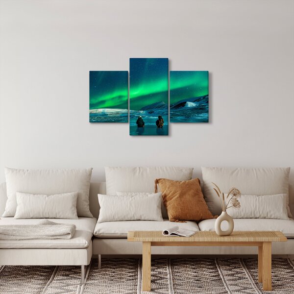 Slika ljudi pri polarnoj svijetolosti (90x60 cm)