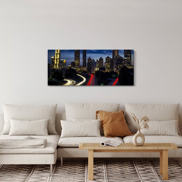 Slika noćnog grada (120x50 cm)