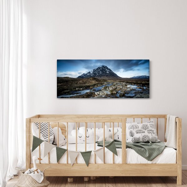 Slika planine i rijeke (120x50 cm)