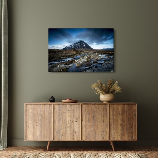 Slika planine i rijeke (90x60 cm)