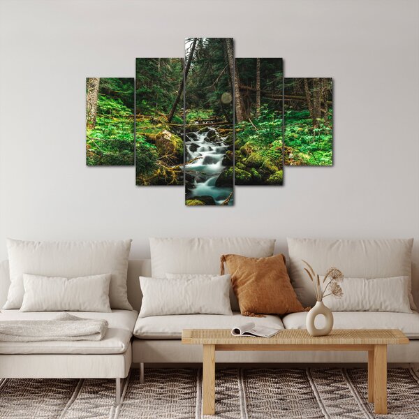 Slika potoka u šumi (150x105 cm)