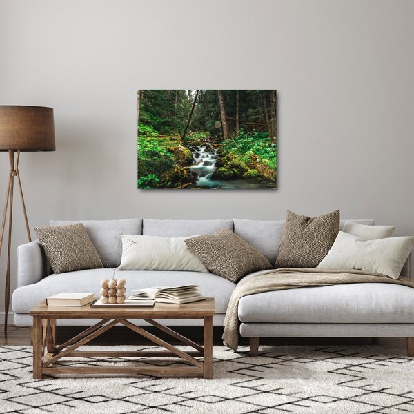 Slika potoka u šumi (70x50 cm)