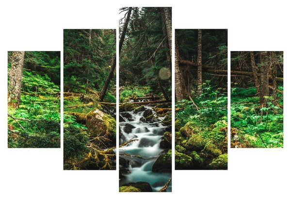 Slika potoka u šumi (150x105 cm)
