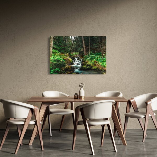 Slika potoka u šumi (90x60 cm)
