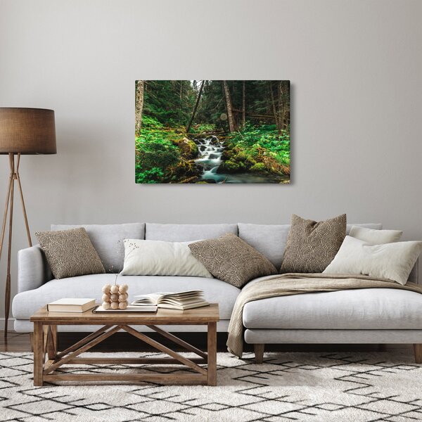 Slika potoka u šumi (90x60 cm)