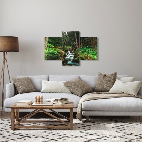 Slika potoka u šumi (90x60 cm)