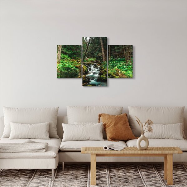 Slika potoka u šumi (90x60 cm)
