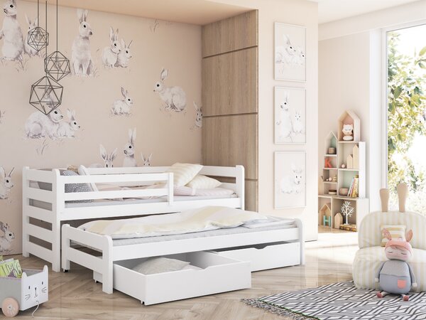 Zondo.hr Dječji krevet 90 cm Simo (bijela) (S podnicom) . Akcija -20%. 615017