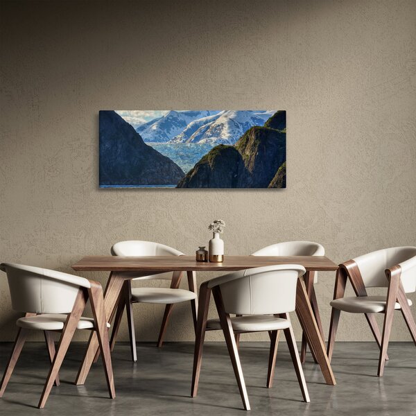 Slika krajolika s planinama (120x50 cm)
