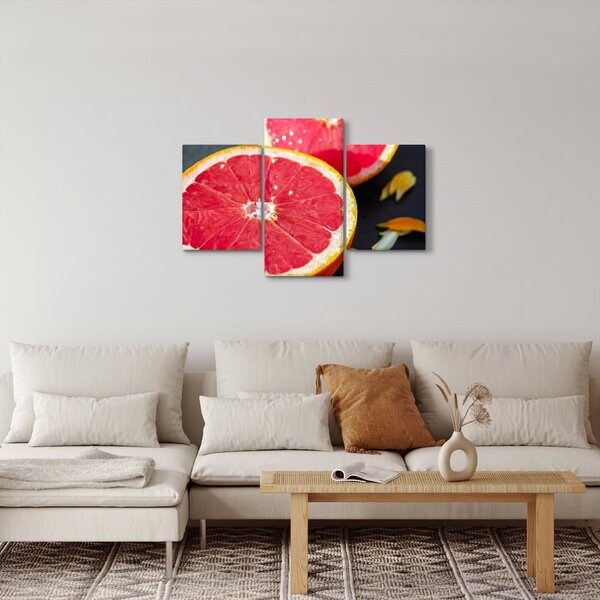 Slika narezanih grejpova (90x60 cm)