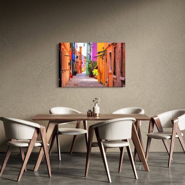Slika šarene talijanske uličice (90x60 cm)