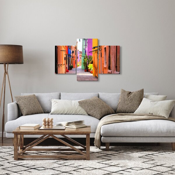 Slika šarene talijanske uličice (90x60 cm)