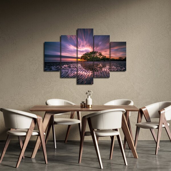 Slika plaže pri zalasku sunca (150x105 cm)