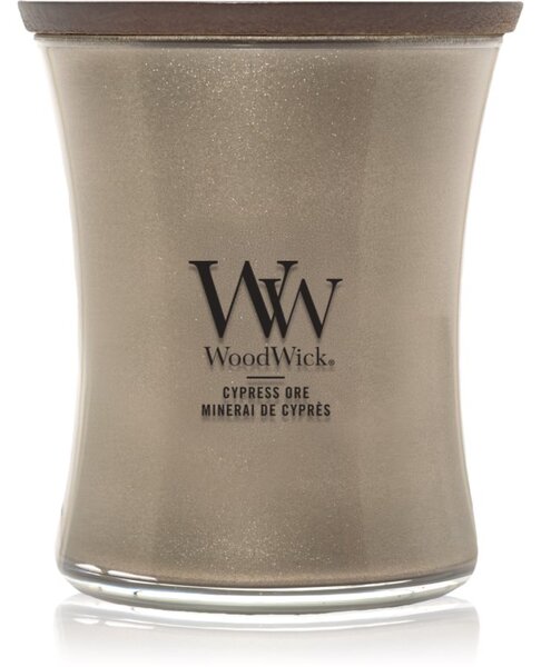 Woodwick Precious Metals Cypress Ore mirisna svijeća 275 g