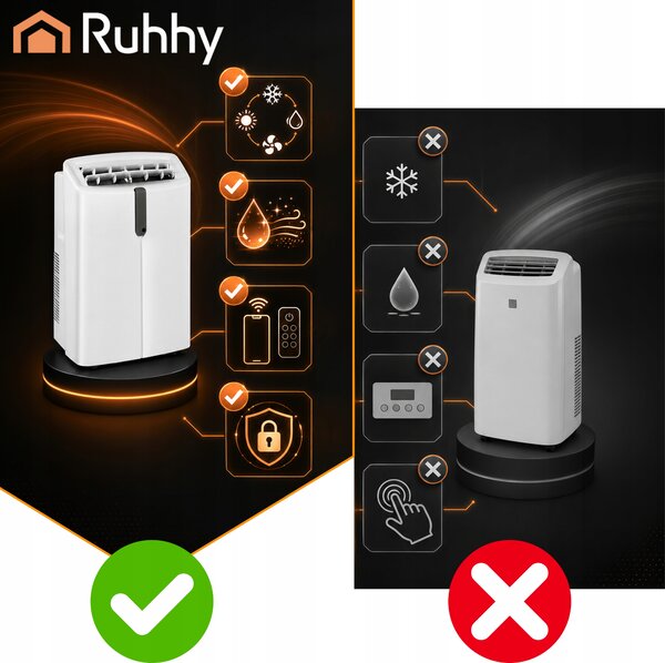 4u1 3.5kw prijenosni klima uređaj wifi grijanje i odvlaživanje 12000btu - 2612652