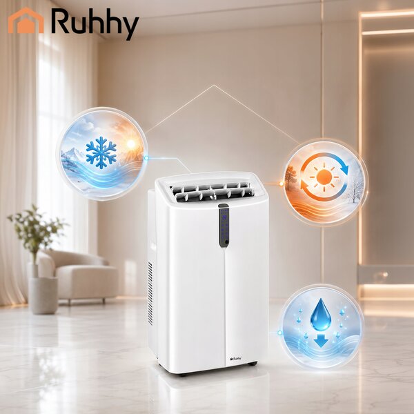 4u1 3.5kw prijenosni klima uređaj wifi grijanje i odvlaživanje 12000btu - 2612652