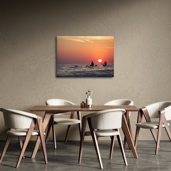 Slika kanuista pri zalasku sunca (70x50 cm)