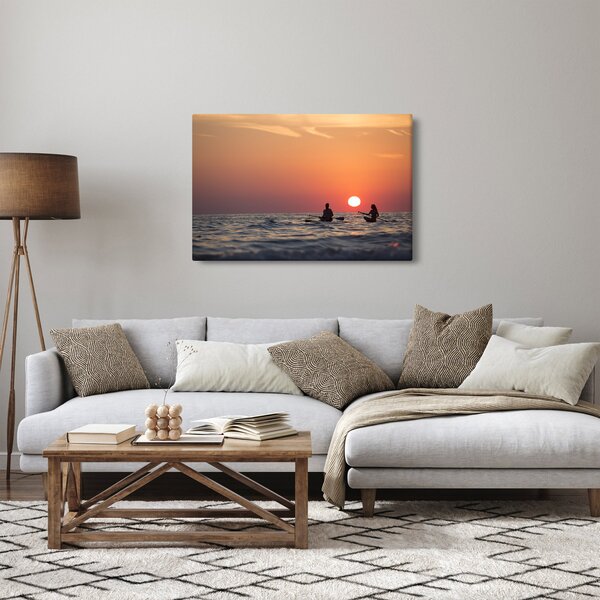 Slika kanuista pri zalasku sunca (90x60 cm)